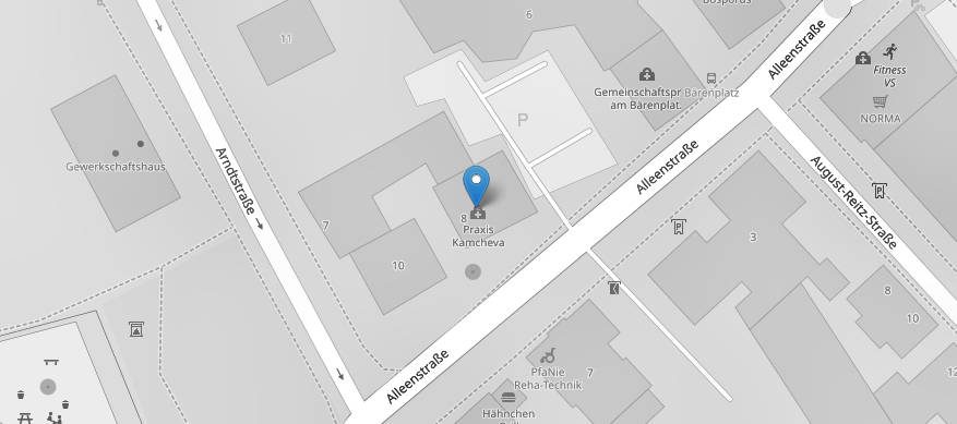 Karte: Alleenstraße 8, VS-Schwenningen